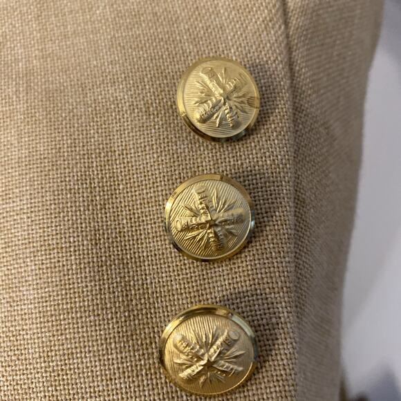 Vintage Roger’s Aristocrat Rutgers University Women’s Linen Blazer Made In USA - Picture 7 of 10